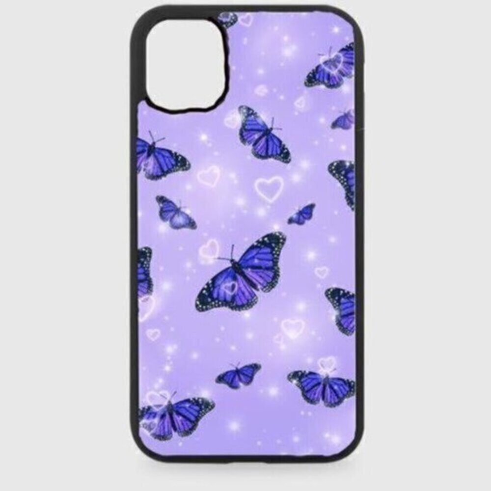 Purple Butterfly Sparkle Phone Case